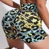 Leopardenmuster High Waist Nahtlose Yoga Shorts - Hüfthebende Fitnesshose
