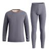 Men's & Women's Warm Velvet Underwear Set - Autumn/Winter, Cationic Brushed, Camel Hair