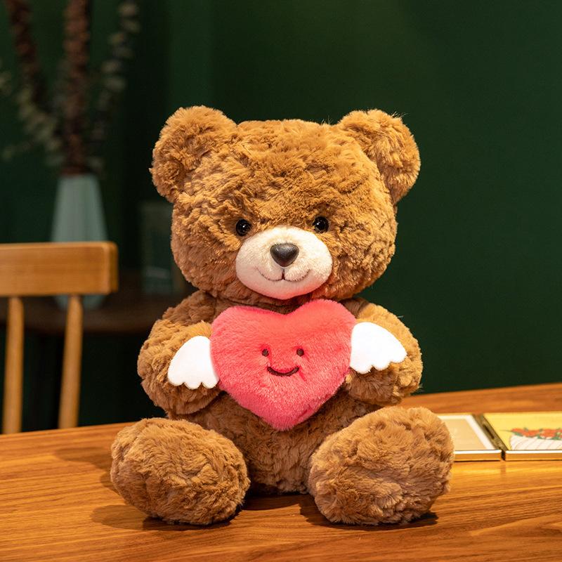 Heart Hug Bear Teddy Bear Doll Plush Toy Love Hug Bear Doll Muppet Valentine's Day Gift