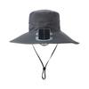 New Wide Brim Solar Fan Hat Upf50+ Breathable Sunshade Cap Summer 3-Speed Bucket Hat Beach