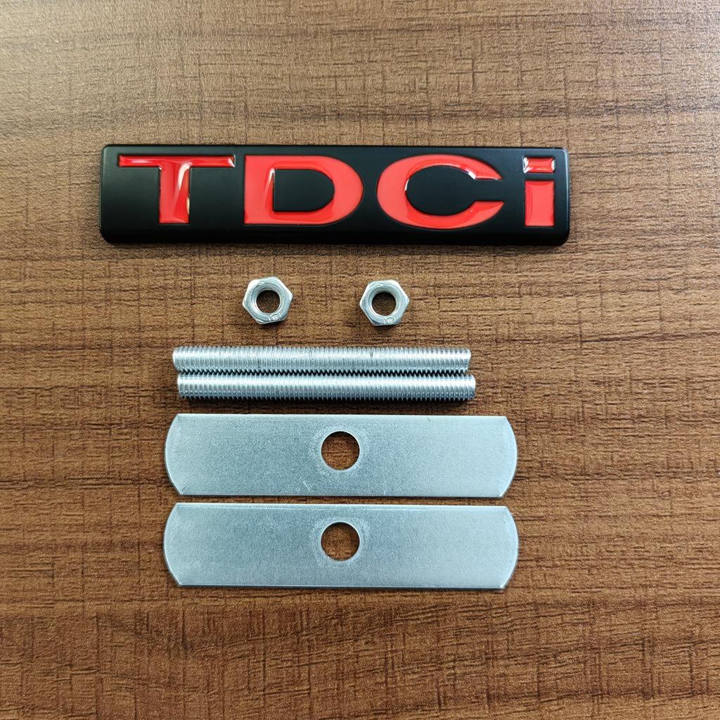 3D Metal TDCi Logo Car Rear Trunk Sticker Front Grille Emblem Fender Badge for Ford Fiesta Kuga Mondeo MK3 Focus MK2 Accessories