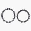 Antique Ring Point 8 Silver Gemstone Bracelet (C2501AC1229_BK)