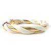 Very Good HERMES Bangle Twist Ivory Gold SV925 Women Used