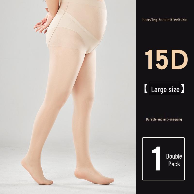 Women's 0D Anti-Snag Durable Sheer Black Stockings, Non-Slip and Sexy Pantyhose