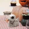Cute Halloween Ornament Resin Halloween Duck Skeleton Sturdy Halloween Decoration Prop  Outdoor
