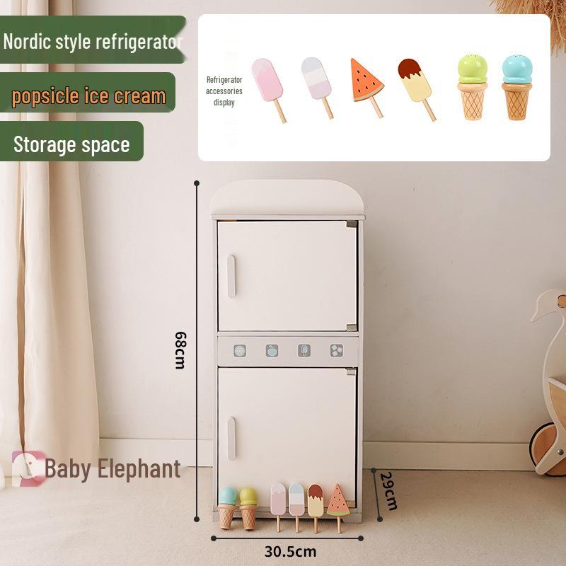 

Детский игрушечный холодильник для сюжетно-ролевых игр с реалистичными звуками и светом - Развивающий кухонный набор для мальчиков и девочек Standard