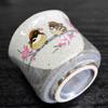 Waza no Kura Stylish Kutani Ware Teacup with a Fortune Sparrow Ceramic Brand Japanese Made in Perfect as a Birthday 60th 70th 77th 80th 88th or 90th