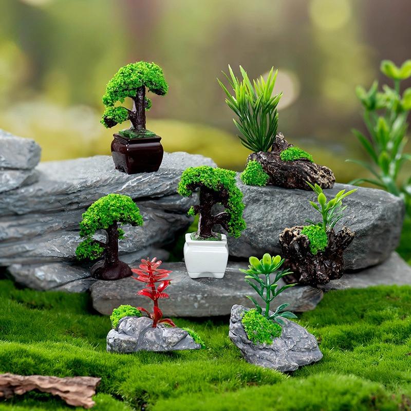 Micro-landscape creative potted plants welcome pine small bonsai diy gardening ecological bottled jewelry accessories desktop small ornaments