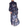 2025 Spring Middle Eastern Round Neck Printed Women's Long Sleeve Loose Casual Dress
