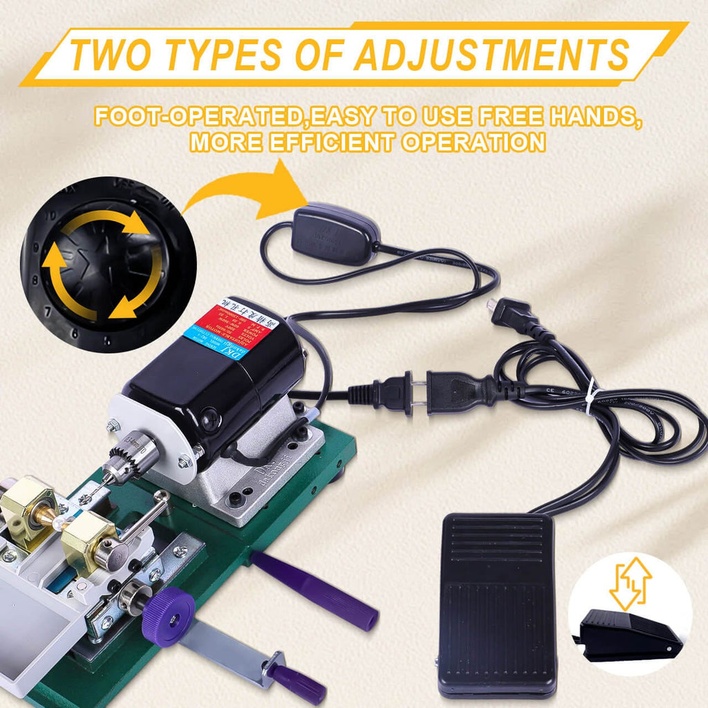 Small Household 300W Infinitely Variable Speed Pearl Buddha Bead Drilling and Punching Machine 15000rpm Drilling and Jewelry Kit