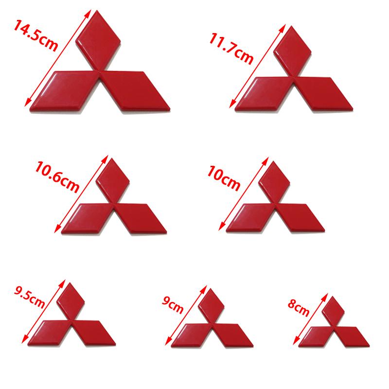 

1pcs 3D ABS Car Front logo Front hood Rear Bumper tail door trunk sticker car Emblem styling Accessories For Mitsubishi Mitsubishi sticker&8cm x 7cm
