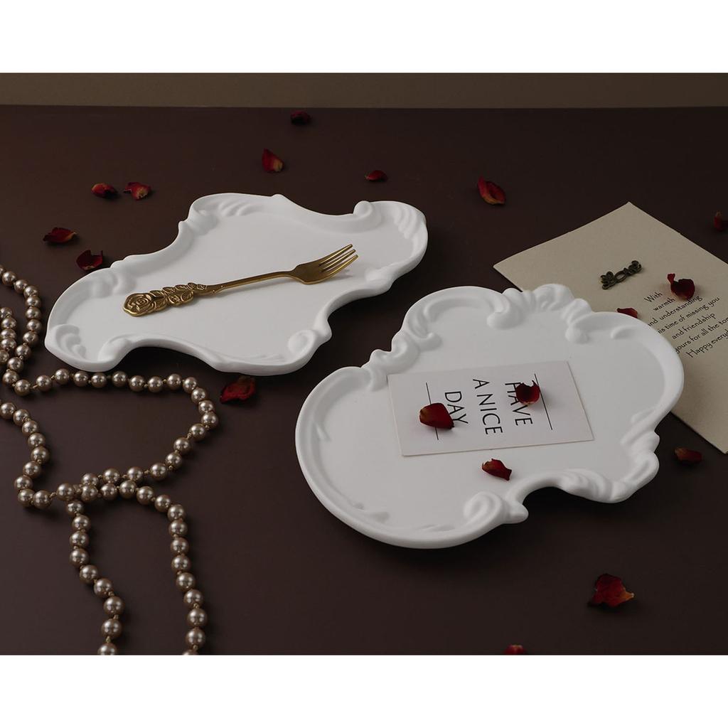 Decorative Tray Dish Silicone Mold for Jewelry Necklace Storage and Display Crystal Epoxy Resin Molds Gypsum Cement Mold