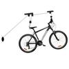 Wiltec Support ascenseur vélo 20 kg, 77 x 45 mm / 84 x 250 mm, Porte bicyclette, Rack de rangement garage stockage élévateur plafond