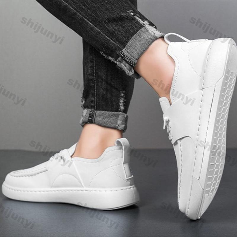 Fashion Large Size Men Shoes Spring Autumn Fashion Cross Tied Outdoor Casual Shoes Comfortable Vintage Non Slip Height Increase Sneakers