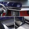 1pcs ABS Carbon Fiber For BMW 5 Series G60 2025-2025 Car central control navigation screen bottom panel sticker Car accessorie