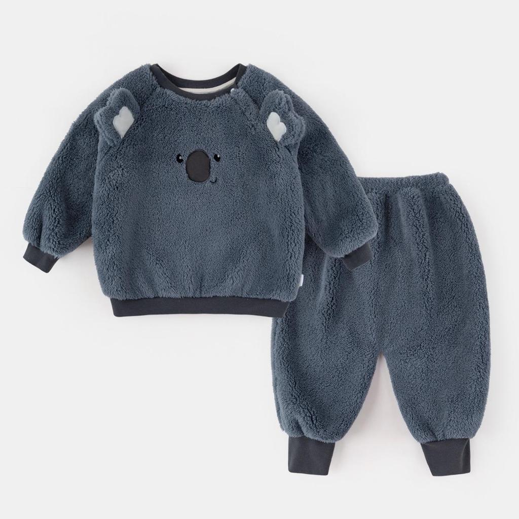 Fluff Kinder Herbst/Winter Zweiteiliges Pyjama-Set - Trendige Nachtwäsche für Jungen & Mädchen