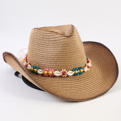 Populaire Europese en Amerikaanse Western Cowboy Strooien Hoed Heren en Dames Mode Schaduw Strooien Hoed Buiten Western Cowboy Hoed
