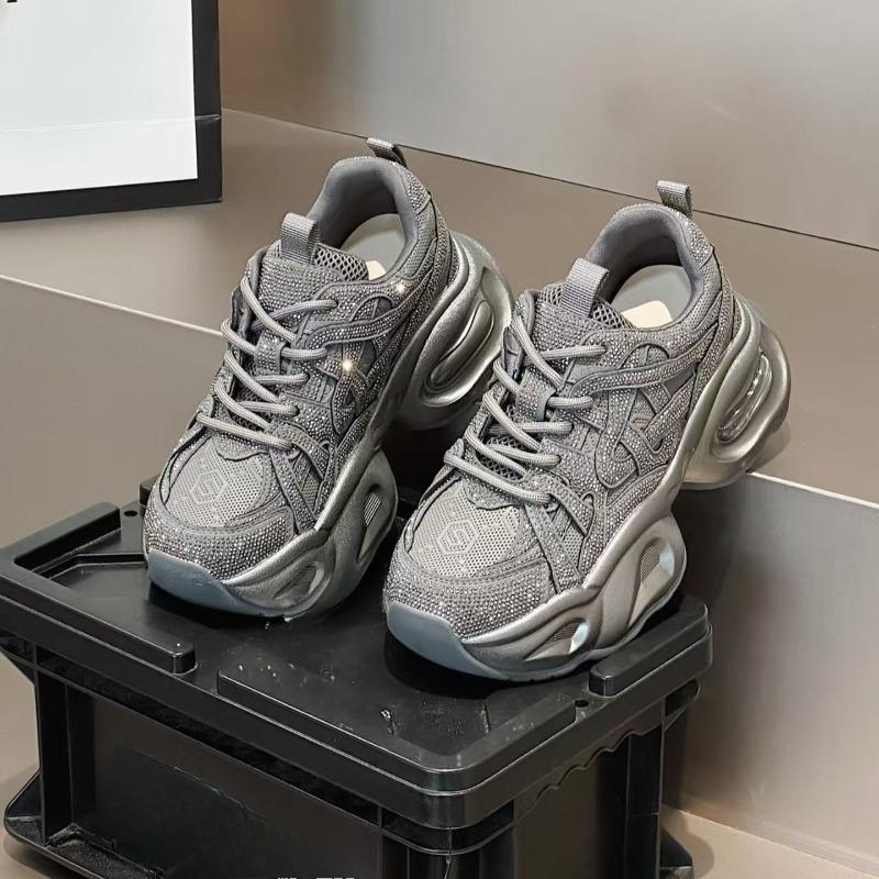 Dad Shoes, A New Style of Women's Casual Sports Shoes, Versatile Thick-soled Running Shoes