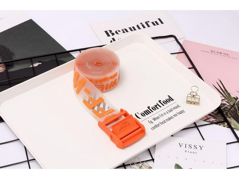 Potwierdzona Wersja Przezroczysty Przemysłowy Pasek Taśmowy - Modny Dodatek Męskiej Mody High Street