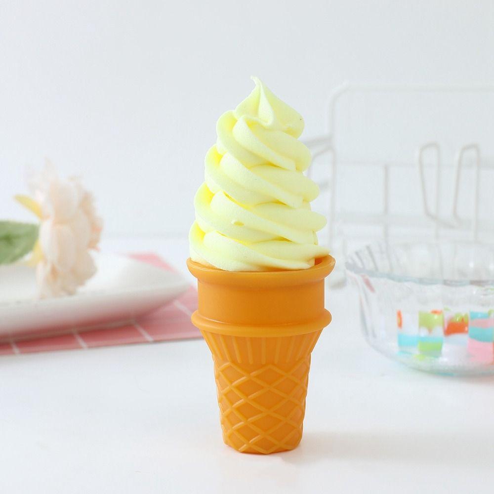 Crispy Simulation Ice Cream Realistic Fake Food Ice Cream Model Dessert Colorful Artificial Food Model Baking Decorations