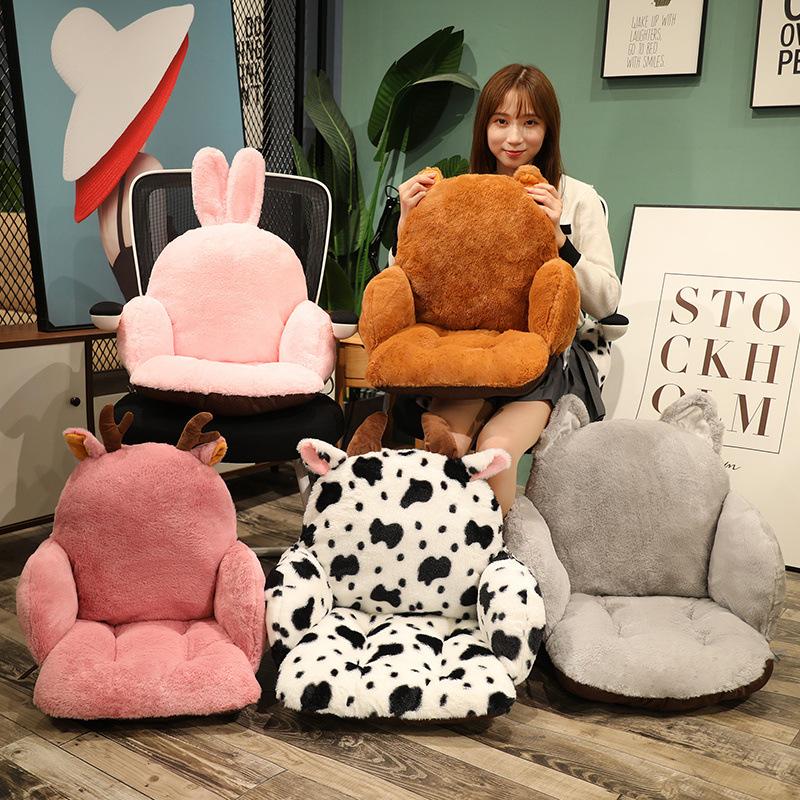 Cartoon Animal Rabbit Fully Enclosed Seat Cushion Cushion Integrated Office Student Butt Cushion Chair Cushion Tatami Seat Cushion