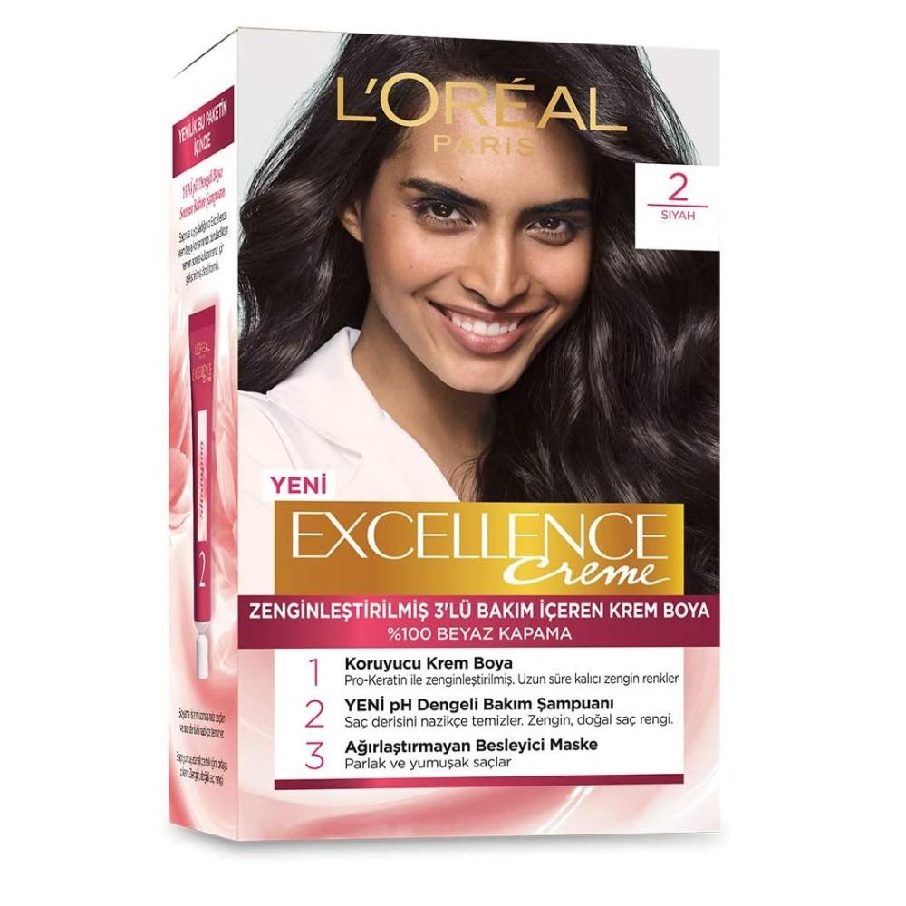 

Краска для волос L Oreal Paris Excellence Creme 2 Черный