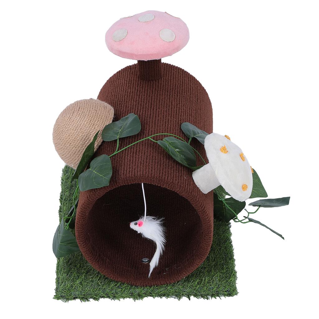 Cat Tunnel Interactive Protect Furniture Cat Climbing Frame Tunnel Bed Toy with Scratching Ball for