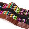 36/48 Holes Makeup Wrap Holder Roll Up Pen Bag Case Holder Storage Writing Supplies Stationery Supplies Cosmetic Bag Supplies