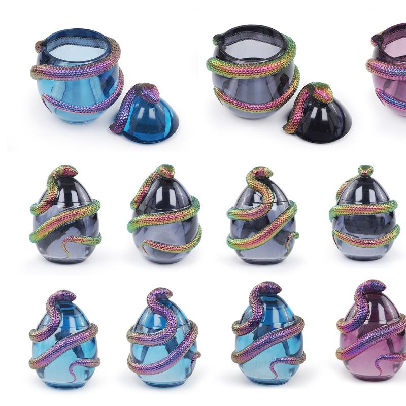 DIY Crystal Mold, Dropper Mold, Creative Gypsum, Cement, Snake Egg Jar, Bottle, Storage Box, New Model, Mirror Silicone Mold