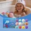 12 Pcs Doll Salt Bath Bomb Gift Set Gentle Cleansing Moisturizing Full Body Bath Care