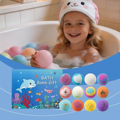 12 Pcs Doll Salt Bath Bomb Gift Set Gentle Cleansing Moisturizing Full Body Bath Care