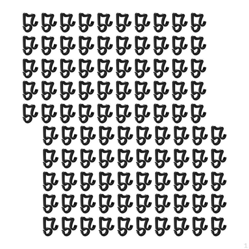 100 Count Christmas Light Clips for Hanging Party Decor