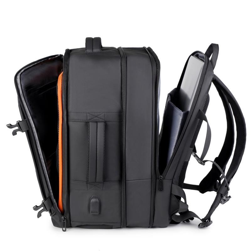 Schoolbag Men's Backpack Business Style High-end Multi-layer Computer Bag Casual Large Capacity Expansion Business Travel Backpack Men