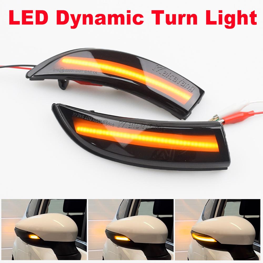 For Ford Fiesta Mk7 2008-2017 For Ford B-Max 2012-2017 2 Pieces Dynamic Blinker LED Turn Signal Lights Side Mirror IndicatorTurn Signal 2