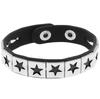 1Pc/4pcs Fashion Multi-layer Wide Leather Bracelet Punk Domineering Rivet Five-pointed Star Wrist Strap Personalized Bracelet