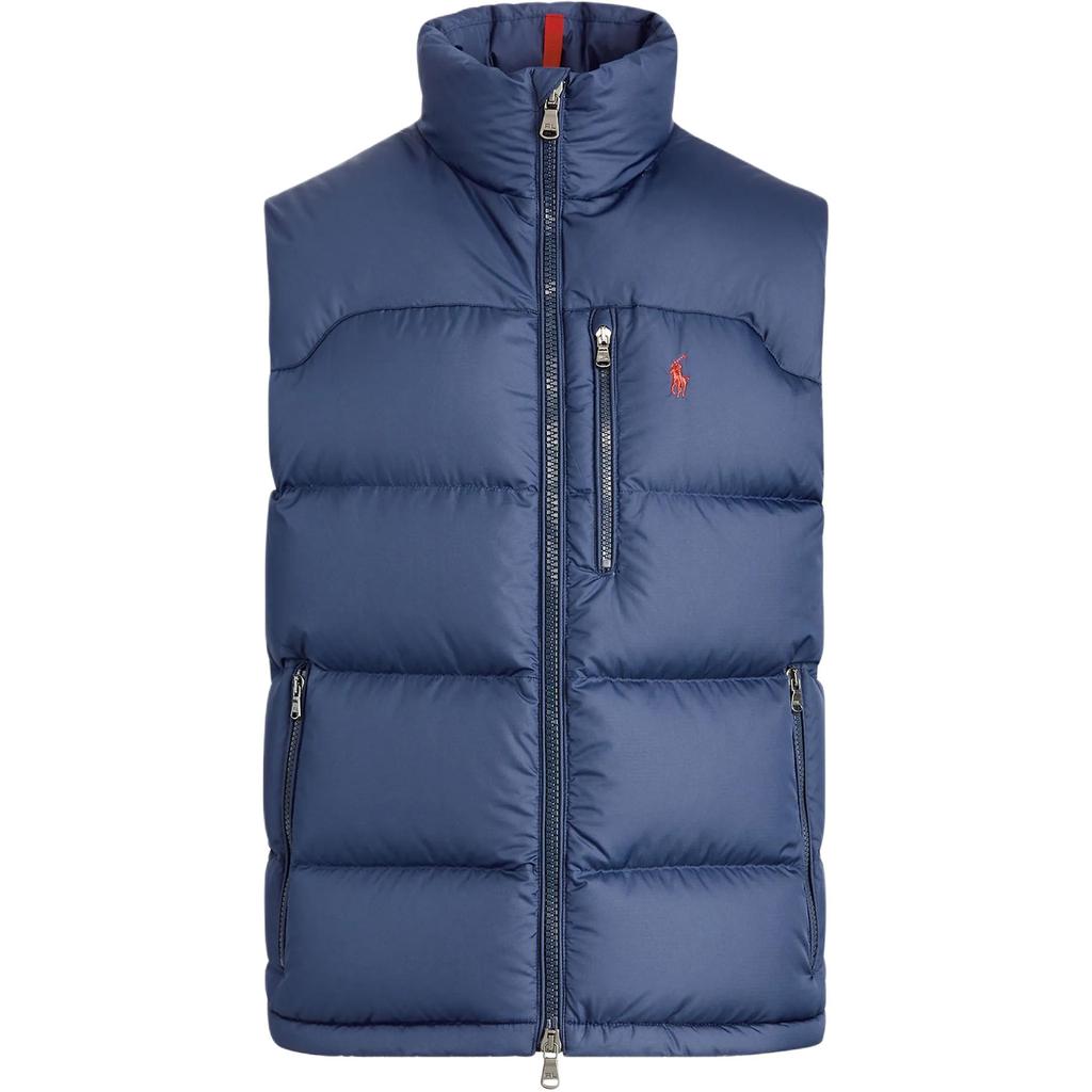 Polo Ralph Lauren SS26 Sleeveless Embroidered Pony Logo Stand Collar Down Vest Men vest 710968282-002