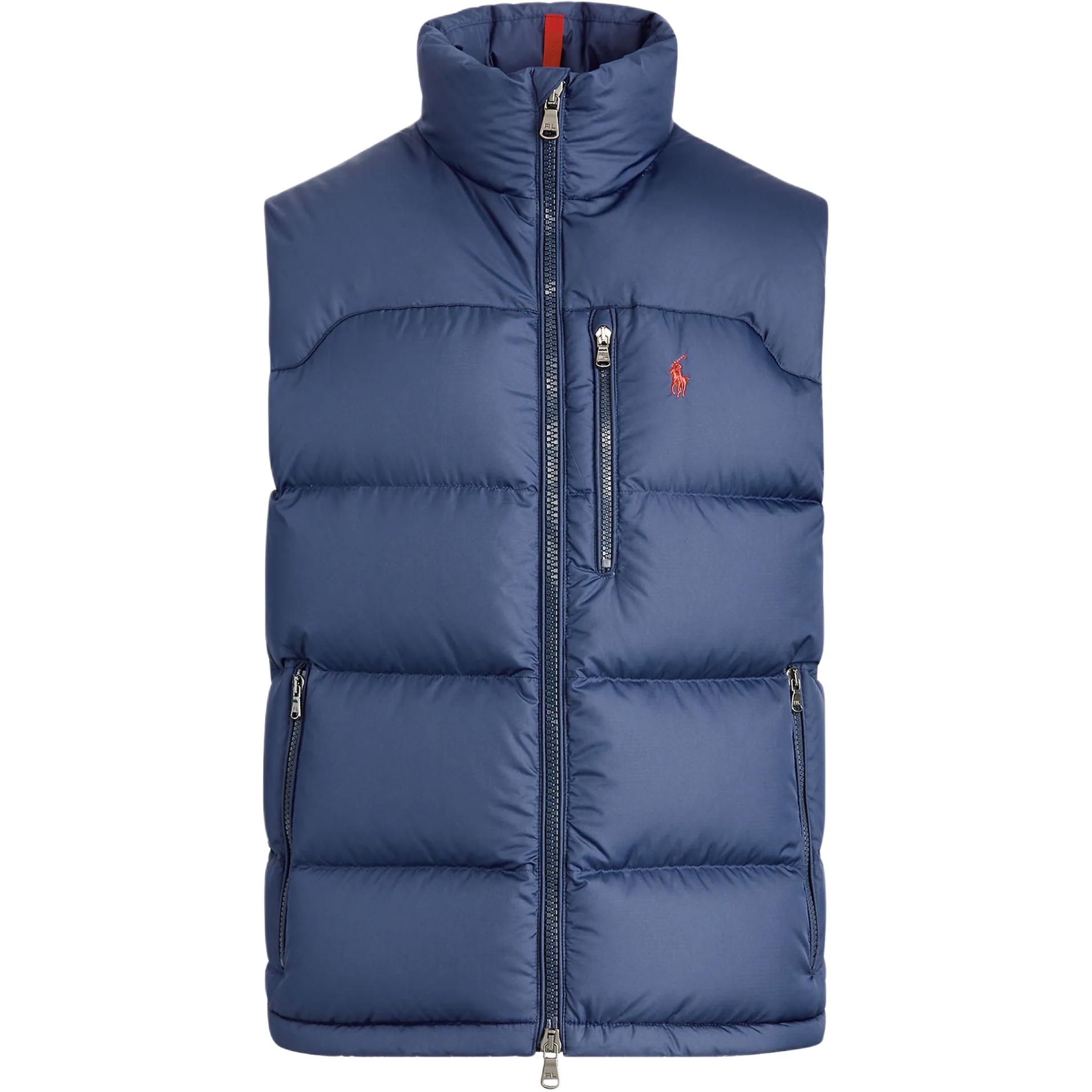 

Polo Ralph Lauren SS26 Без рукавов Вышитый логотип-пони Стойка воротник Пуховый жилет Мужской жилет 710968282-002 L