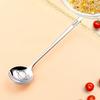 Cartoon 304 Stainless Steel Round Head Large Spoon Food Grade Flat Bottom Deep Soup Spoon Home Use Rice Spoon For Children