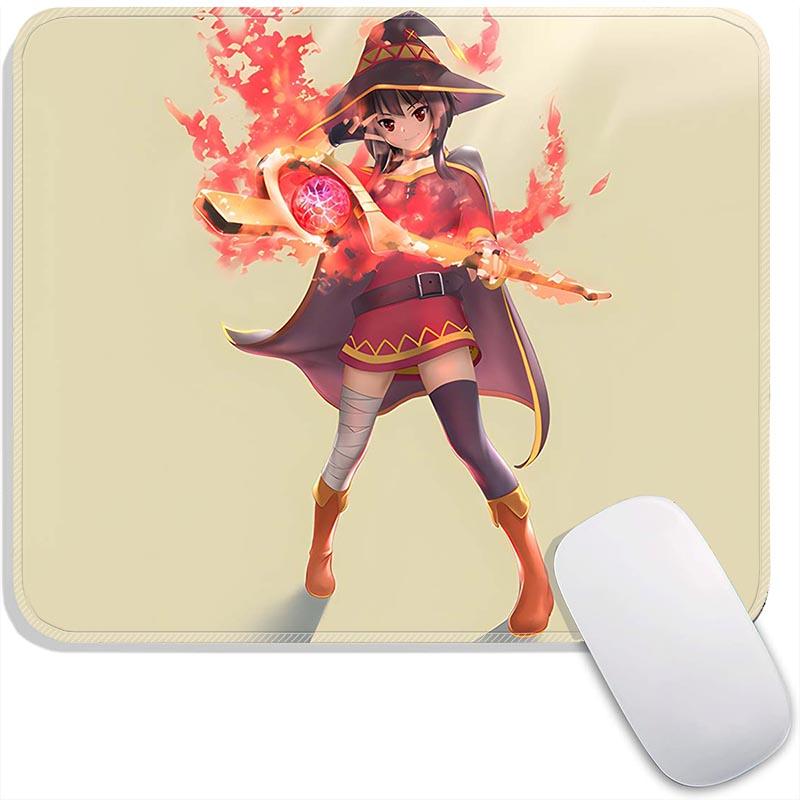 Kono Suba Standard  Anime Mouse Pad Small Gaming Mousepad Gamer Accessories Travel MousePads PC Non-Slip Office Mousemat