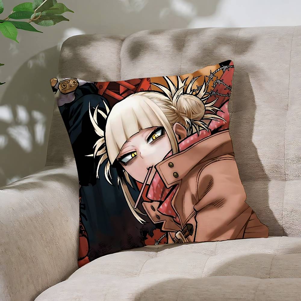 Cute Anime-Himiko TogaS Customizable Square Pillowcases, Stylish And Soft, Perfect For Beds, Cars, And Sofas.