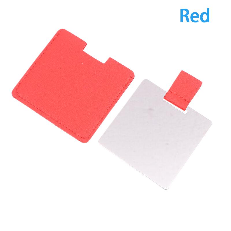 1PC Metal Ultra-thin Mini Makeup Mirror Portable Stainless Steel Compact Pocket Hand Personalized Beauty Cosmetic Mirrors Gift