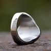 New Fashion Retro Ring Geometric Black Zircon Stone For Anniversary Party Wedding Men's Anels Totem Luxury Jewelry
