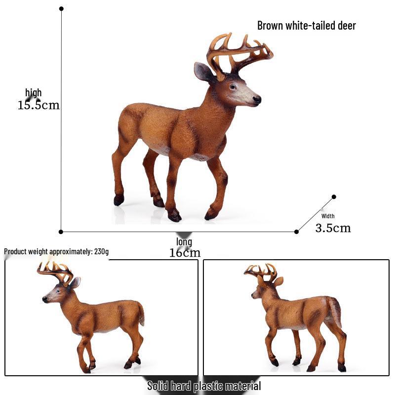 Cross-Border Christmas Wildlife Deer Model Cake Decoration Set