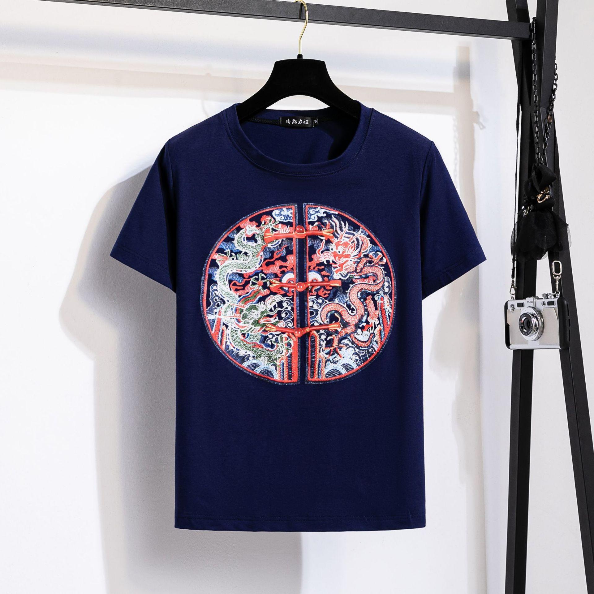 

Женская футболка больших размеров, модная гладкая свободная футболка с затенением бедер, летние трендовые топы с короткими рукавами 4XL темно-синий