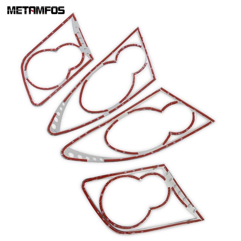 Rear Light Lamp Cover Trim For Mazda 6 M6 Atenza 2003-2007 2008 Chrome Taillamp Taillight Frame Protector Exterior Accessories