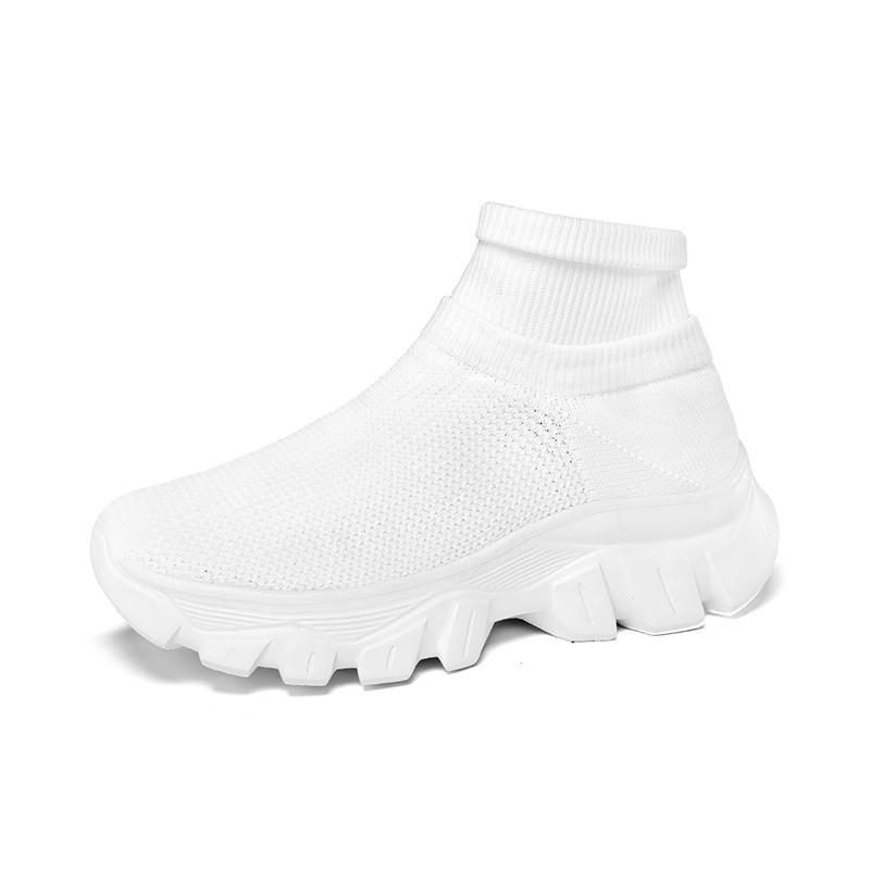 Ultralight Running Shoes 45 Size Mens Sock Trainers Fashion Breathable Sock Sneakers Woman High Top Sport Sneaker Platform Shoes