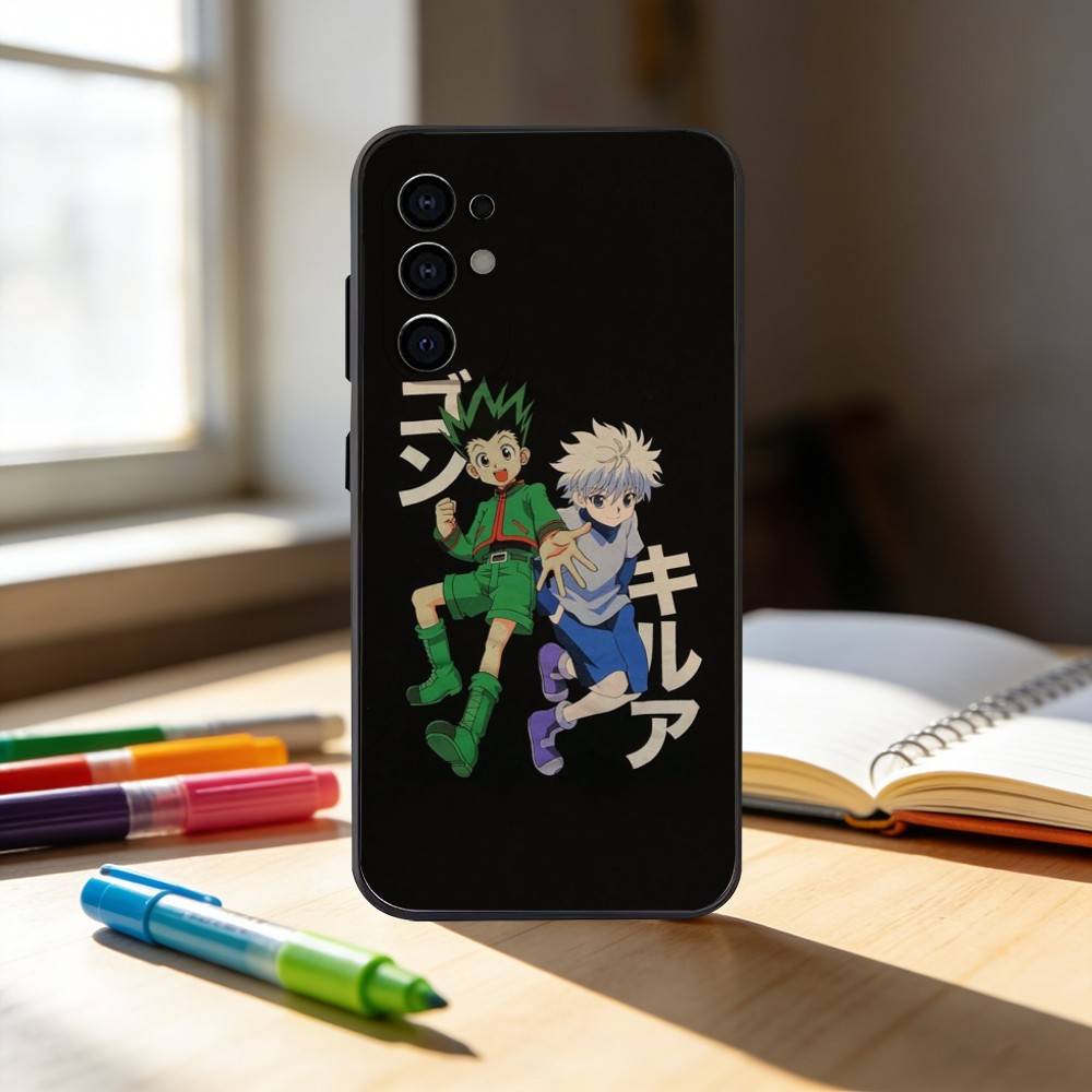 Chibi Gon Freecss Phone Case For Samsung S25,S24,S21,S22,S23,S30,Ultra,S20,Plus,Fe,Note,10,9,5G Black Cover