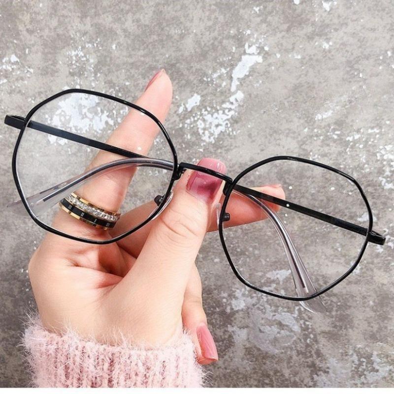 Korean Fashion Style Polygonal Anti Blue Glasses Eyeglasses for Men/Women Anti Radiation Glasses