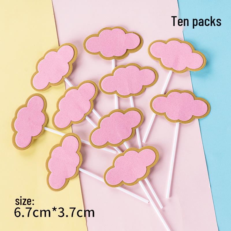 Writable Birthday Cake Decoration Bow with Blessings Card