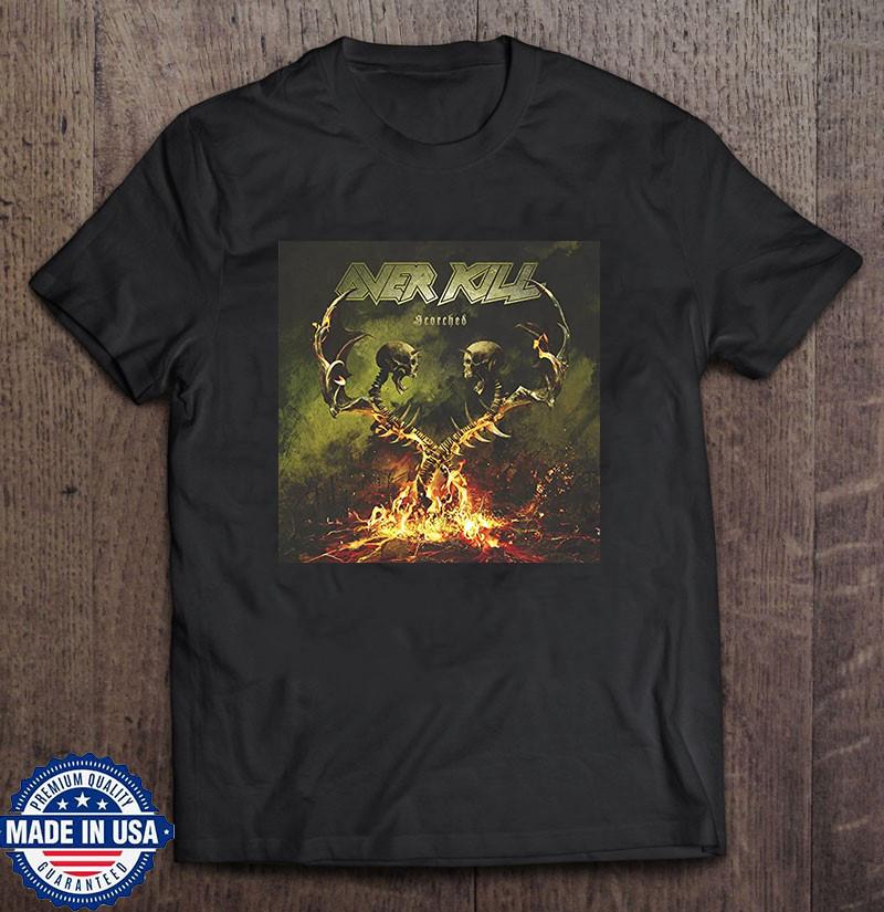 Унисекс Футболка Overkill Band Scorching The Earth Tour Полный Размер S-5XL Унисекс Футболка XXXL